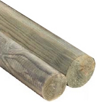 POSTES DE MADERA IMPREGNADA 80X2500
